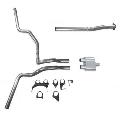Dual Exhaust Kit for Toyota Tacoma (2016–2023) 2.5" 1 Chamber Muffler