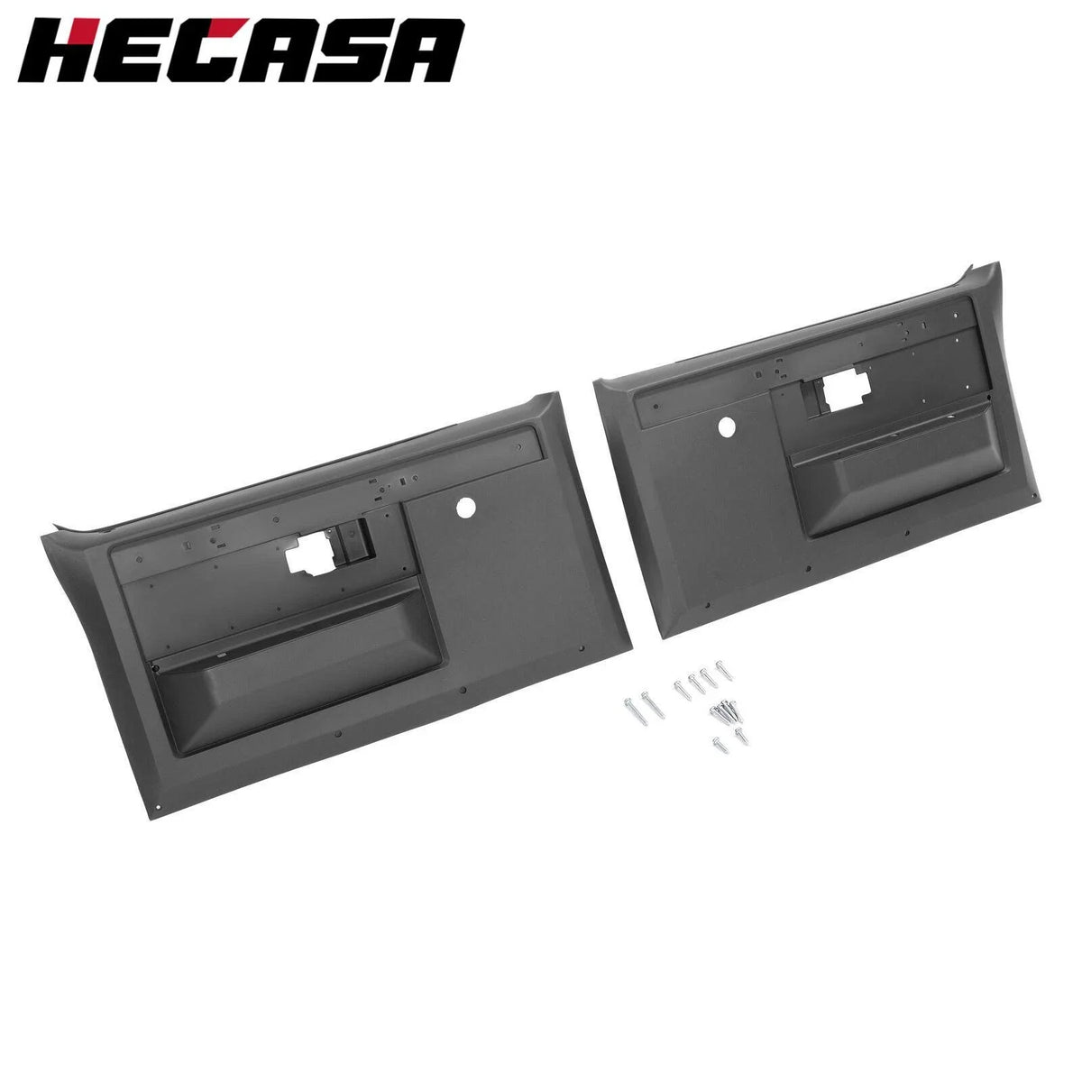 Pair of Inner Door Panels for Chevy Pickup Truck (1981–1987) PP LH+RH Black