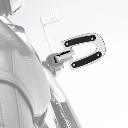 Chrome Passenger Foot Pegs for Harley Davidson Softail Fat Bob Low Rider (2018–2023)