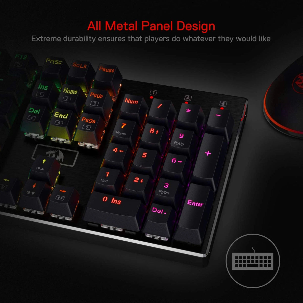 Redragon K556 RGB LED Backlit Mechanical Gaming Keyboard