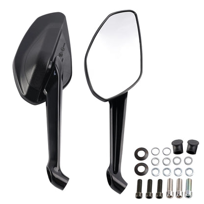 Black Pair Rear View Mirrors for Ducati Streetfighter V2 V4 V4S (2020–2024) 52310551A, 52310541A