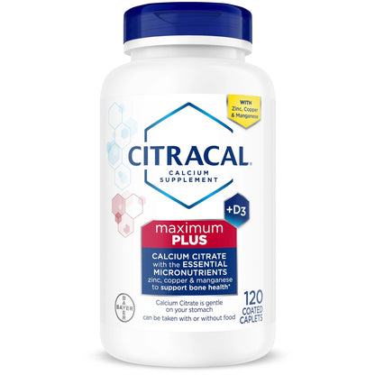 Citracal Maximum Plus Calcium Supplement for (120 Count)