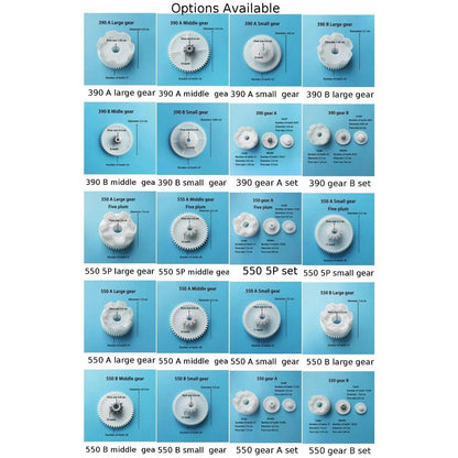 Electric Car Gear Set for 550 & 390 Motors