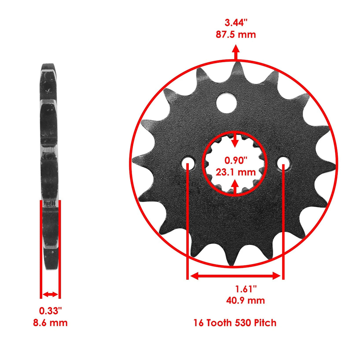 Drive Chain & Sprocket Kit for Kawasaki ZX600E Ninja ZX-6 (1993–2002) EG2545CH183XO