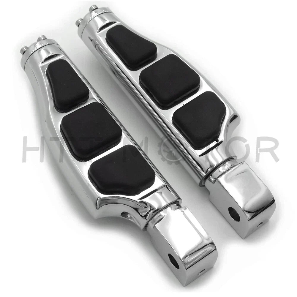 Chrome Flat Wing Footpegs for Yamaha YZF-R6 R6S 600R (1999–2016)