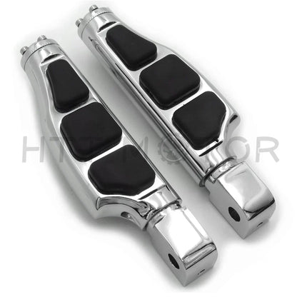 Chrome Flat Wing Footpegs for Yamaha YZF-R6 R6S 600R (1999–2016)