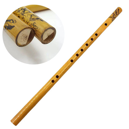 1pc Bamboo Flute 44cm Long 9 Holes for Professional Use