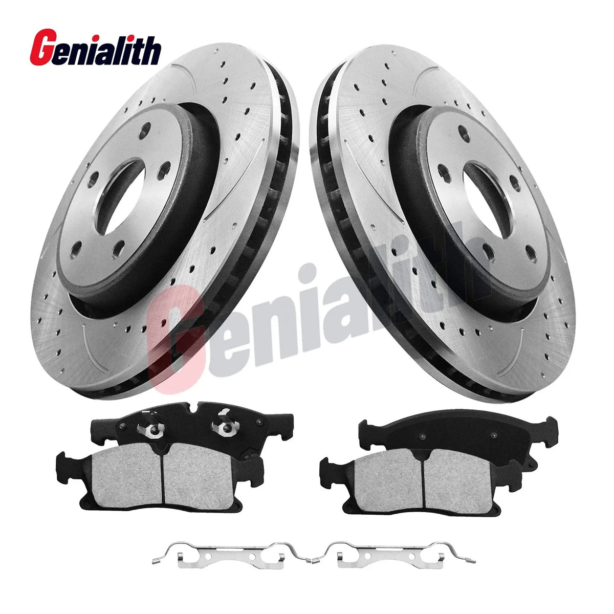 Front Disc Rotors & Brake Pads Kit for Dodge Durango Grand Cherokee (2012–2020)