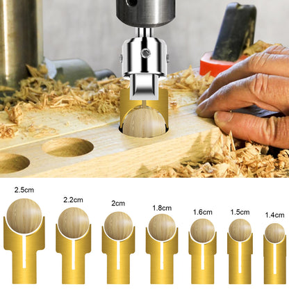 Set of 4 Wood Ball Drill Bits for Buddha Beads Milling Tool