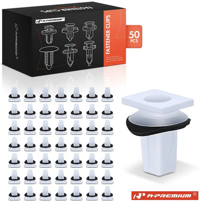 Set of 50 Bumper Bracket Screw Grommets with Sealer Clips for Kia