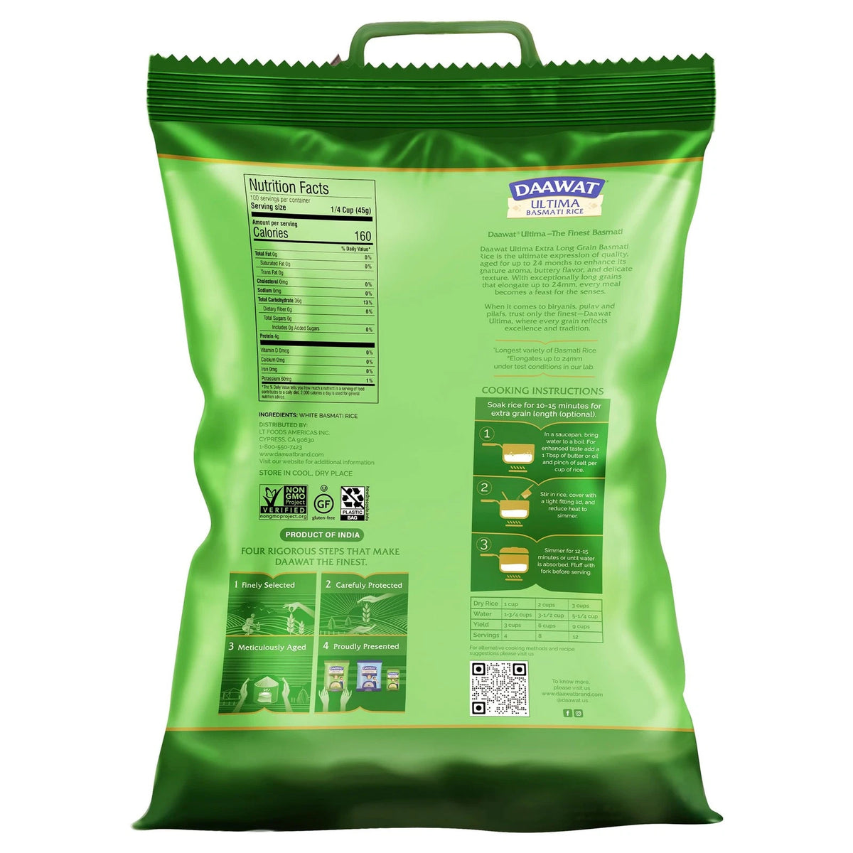 10 lb Daawat Ultima Basmati Rice - Authentic Extra Long Grain