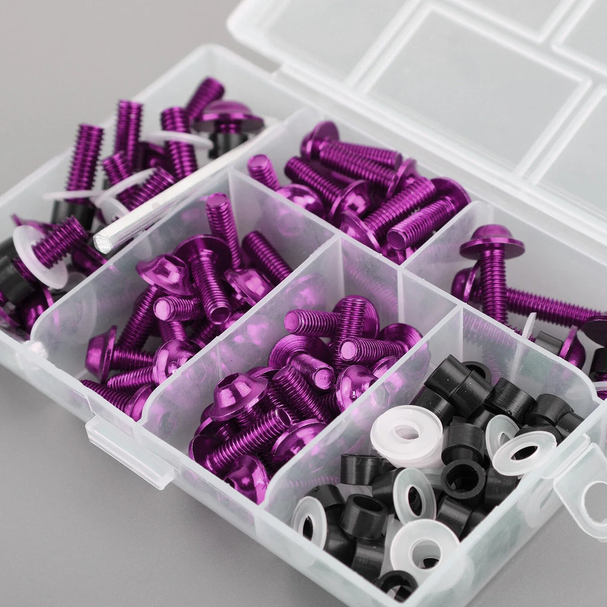 Windscreen Fairing Bolt Kit for Motorcycle Sportbike (158) - Purple