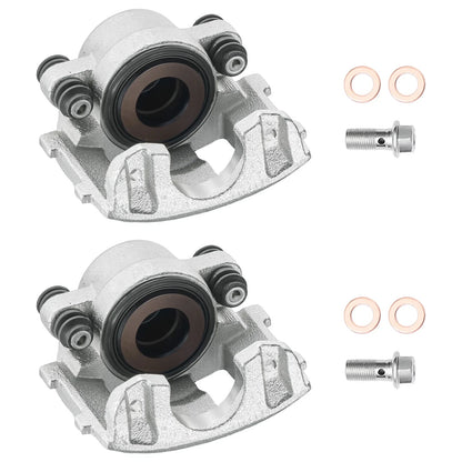Set of 2 Front Left Right Brake Calipers for Jeep Wrangler TJ (1990–2006) Cherokee XJ
