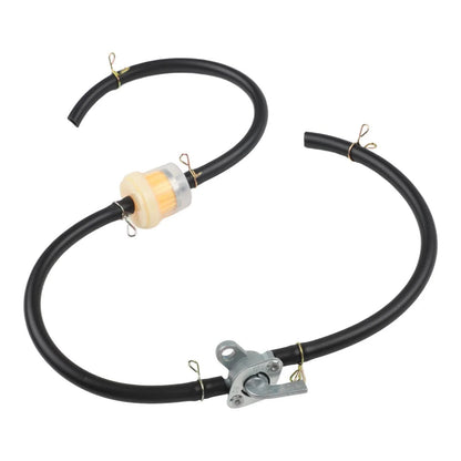 Set of 3 Gasoline Taps with Filters and Hose Clamps for