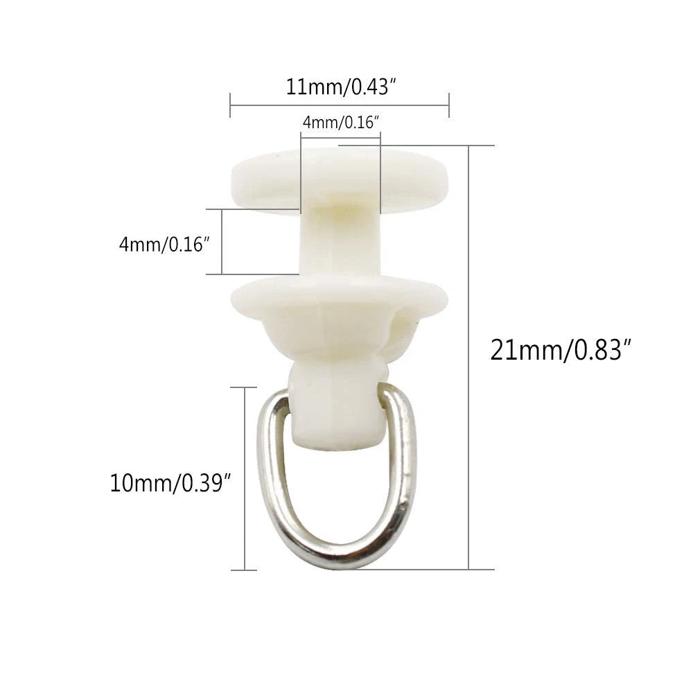 Plastic Curtain Track Carrier Slide Roller for (11x21mm)