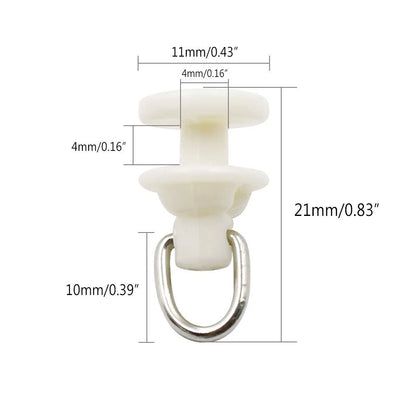 Plastic Curtain Track Carrier Slide Roller for (11x21mm)