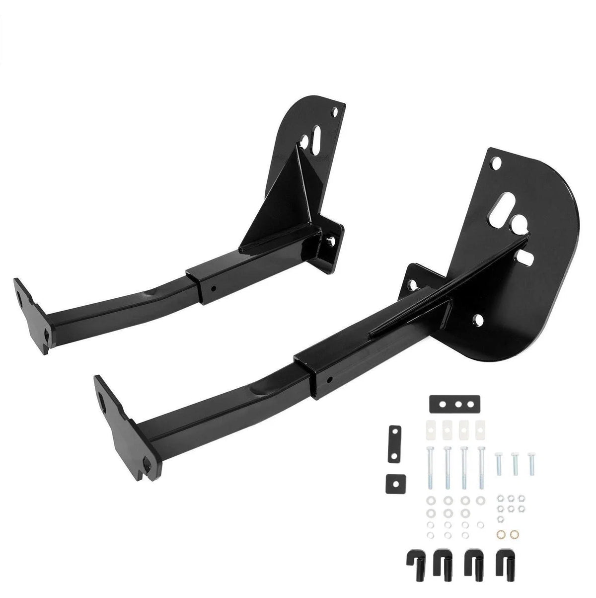 2X Front Camper Tie Down for Ford F250 F350 F450 (2011–2016) Powder Coated Black