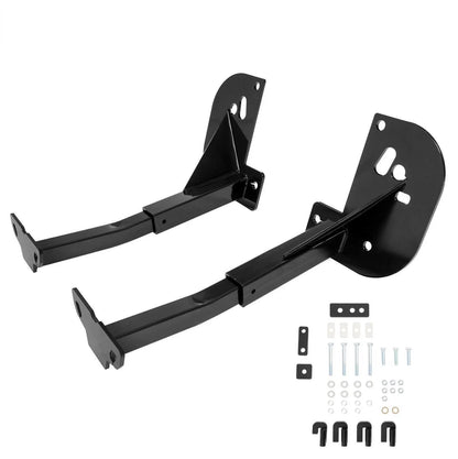 2X Front Camper Tie Down for Ford F250 F350 F450 (2011–2016) Powder Coated Black