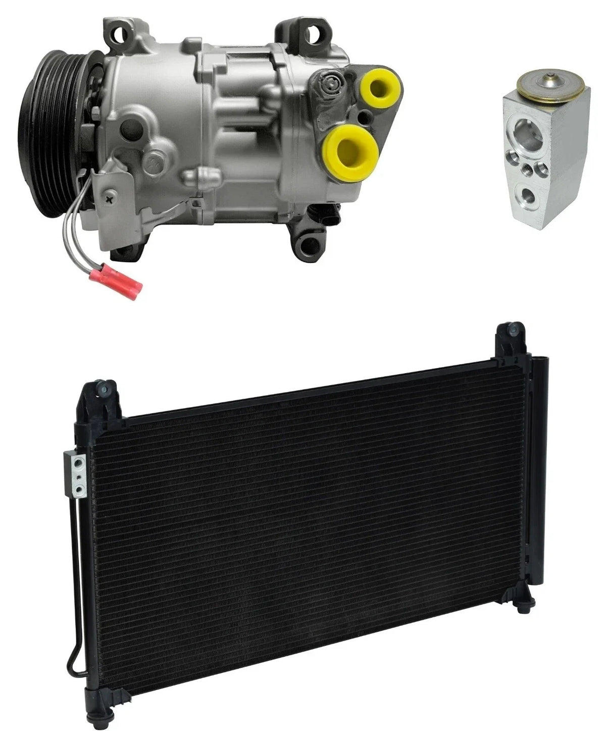 AC Compressor Kit With Condenser for GMC Sierra 2500HD 6.6L (2015–2015)