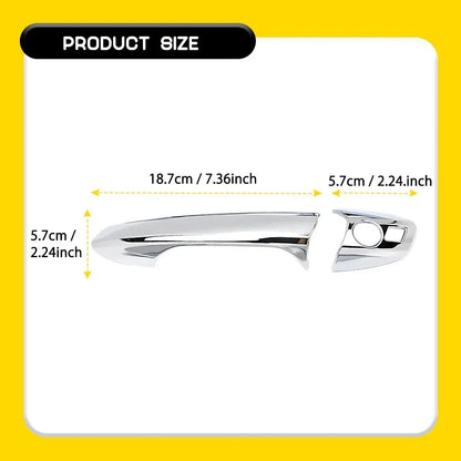 Set of 4 Chrome Exterior Door Handle Covers for Mercedes-Benz ML Class W166 (2012–2015)