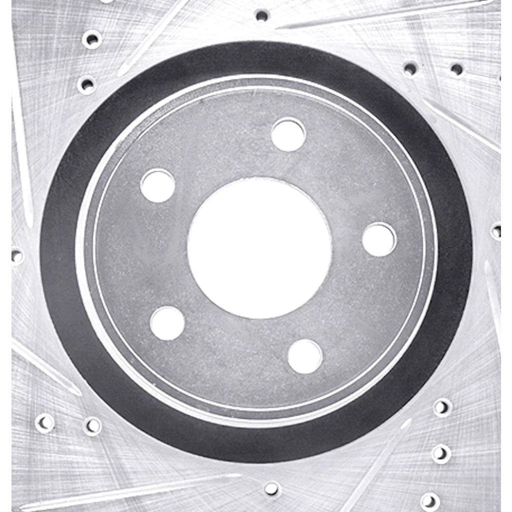 Set of 2 Drilled and Slotted Brake Rotors for Lincoln MKC (2015–2019) ALX-PAU-DF-7002-54138-CLA2
