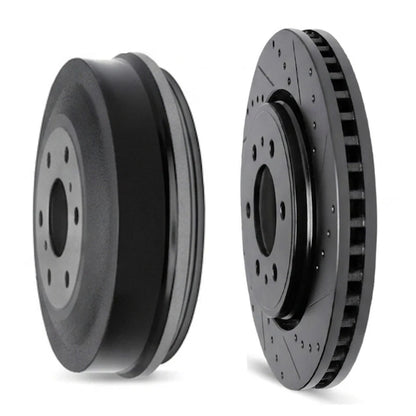 Set of 4 Drilled and Slotted Rotors for Chevy Equinox (2005–2006) ALX-PAU-DF-8004-47068-CLA2