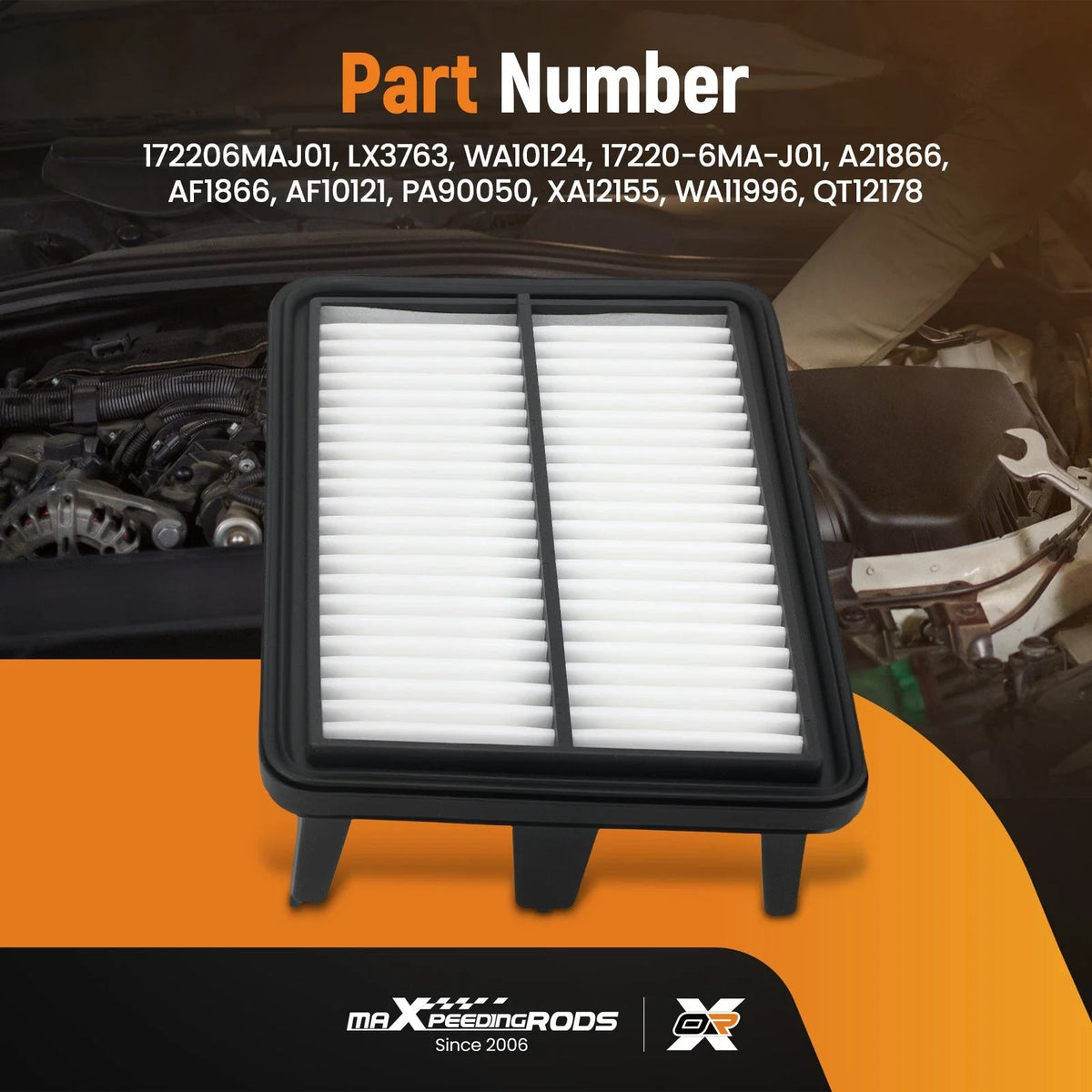 Engine Air Filter for Honda CR-V Hybrid 2.0L (2023–2025) 172206MAJ01 LX3763