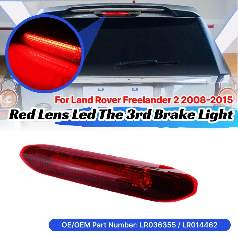 Red Lens LED Third Tail Center Brake Light Lamp for Land Rover LR2 (2008–2015)