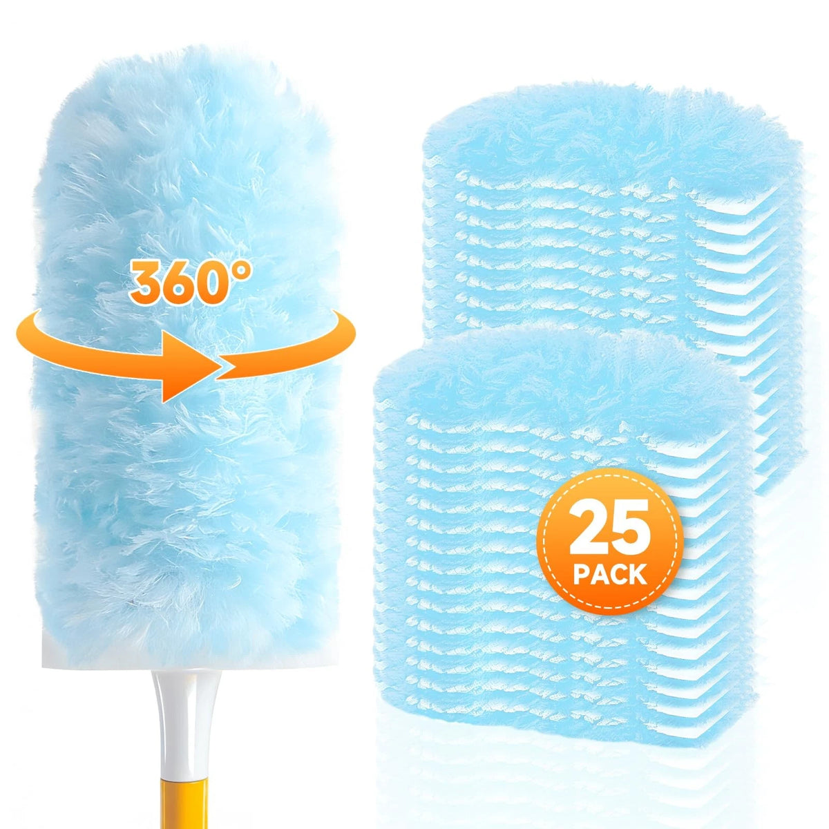 25 Count Microfiber Electrostatic Cleaning Kit for Duster