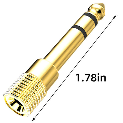 20PC 6.35mm Male to 3.5mm Female TRS Stereo Audio Adapter