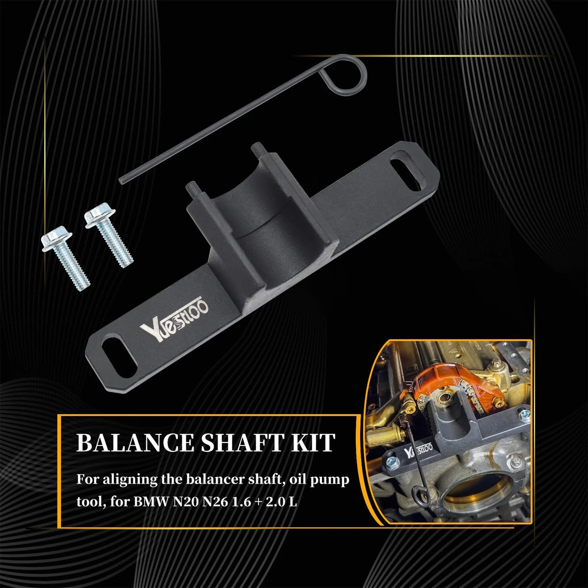 2X Flywheel Holder Flex Plate Lock Tool & Oil Tool Set for Automotive