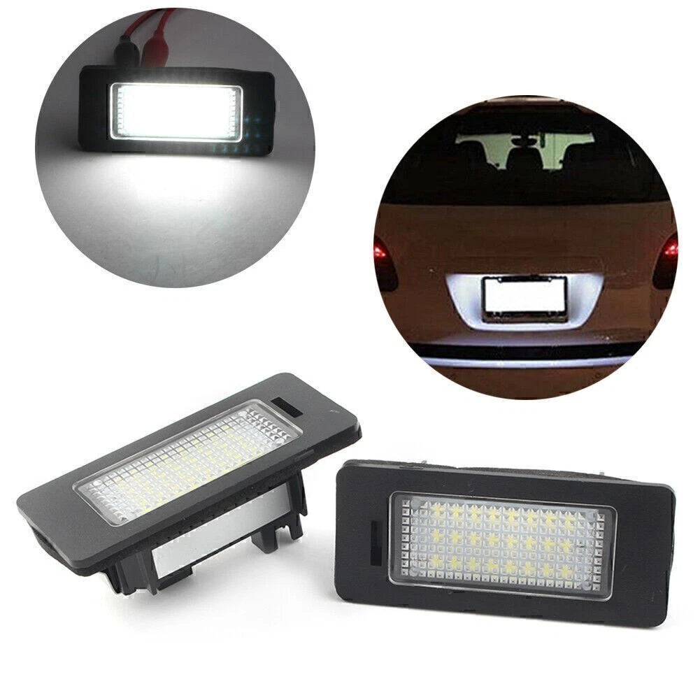 2X LED License Plate Lamp Light for Audi A1 4 7 RS5 Porsche Panamera