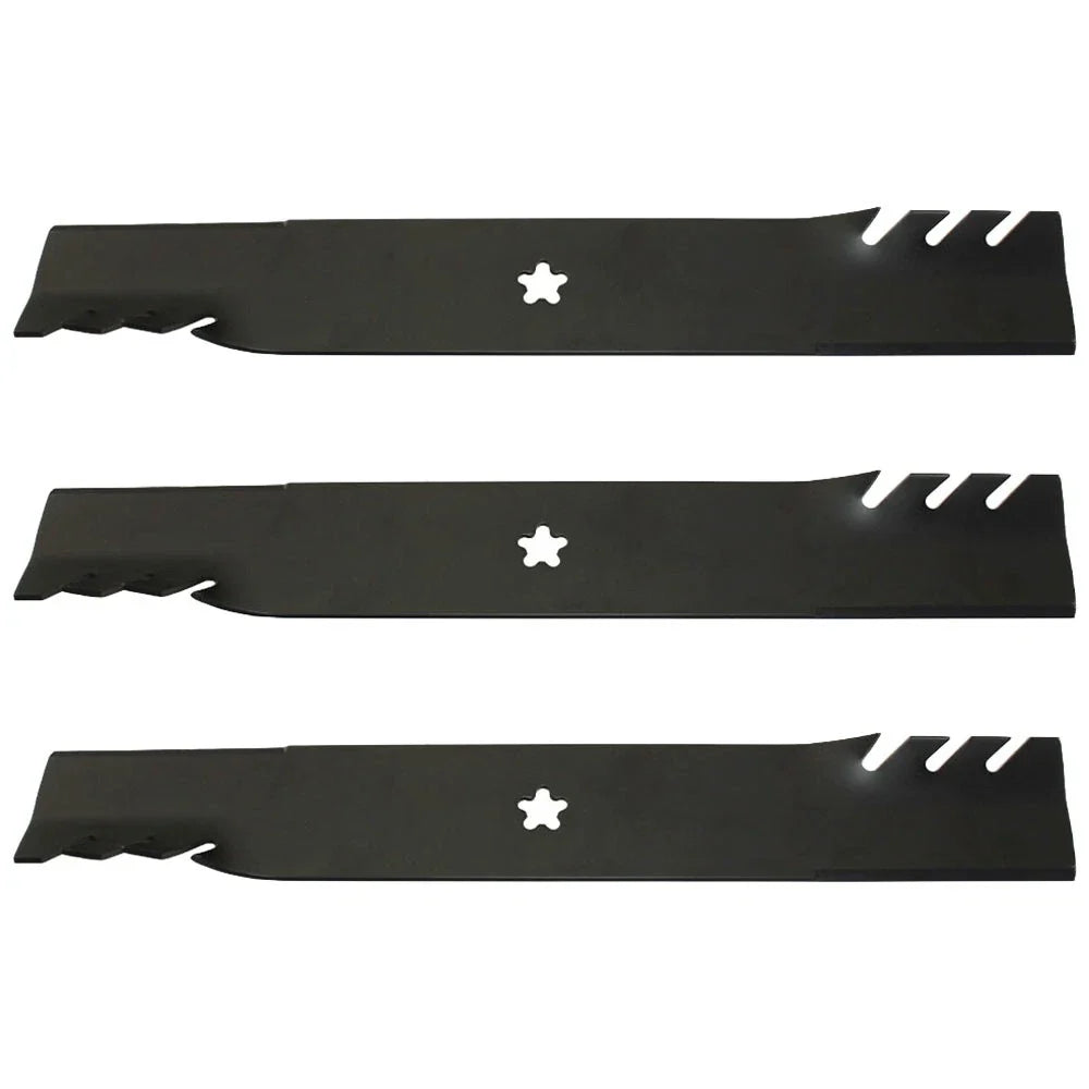 3X Toothed Mower Blades for Husqvarna (Replaces 113312X)