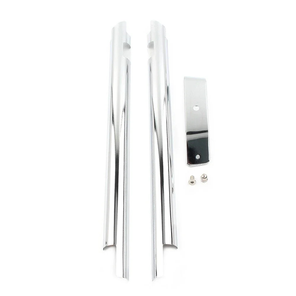 Chrome Frame Down Tube Covers Accent Trim for Harley Softail Twin Cam (2000–2006)