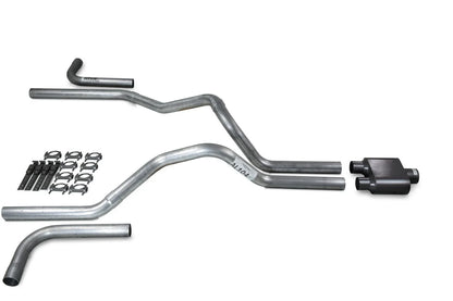 2.5" Dual Exhaust Kit for Ford F-150 (1987–1997) 1 Chamber Muffler Side Exit