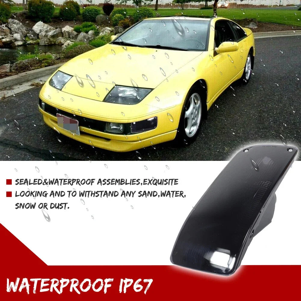 2X Smoked Front Bumper Signal Lights for Nissan 300ZX Z32 (1990–1996)