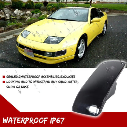 2X Smoked Front Bumper Signal Lights for Nissan 300ZX Z32 (1990–1996)