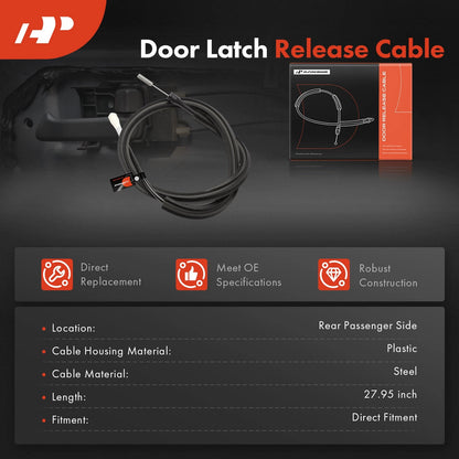 Door Latch Release Cable for Ford F-150 Supercab (2004–2008) 8L3Z18264A00B, 940-673