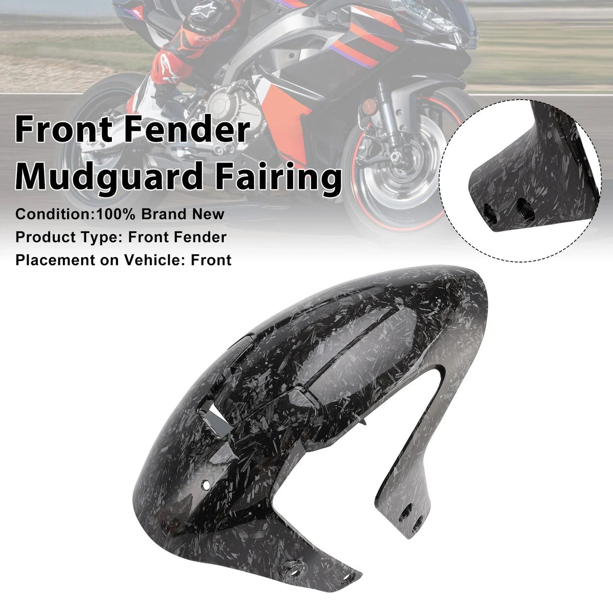 Front Fender Mudguard Fairing for Aprilia RS457 (2024–2025)