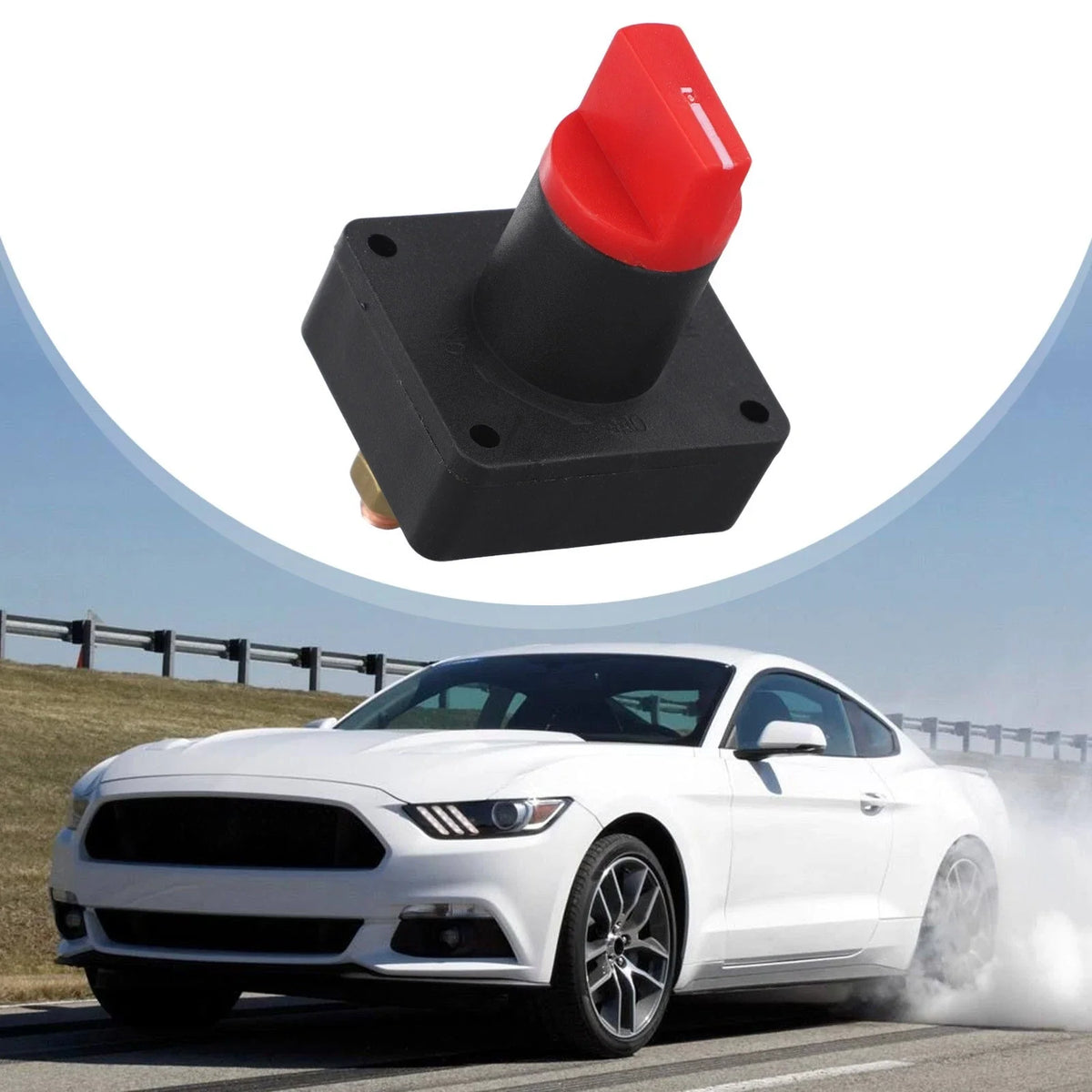 Waterproof Mini 12V Battery Isolator Switch for Marine Vehicles (2010–2023)