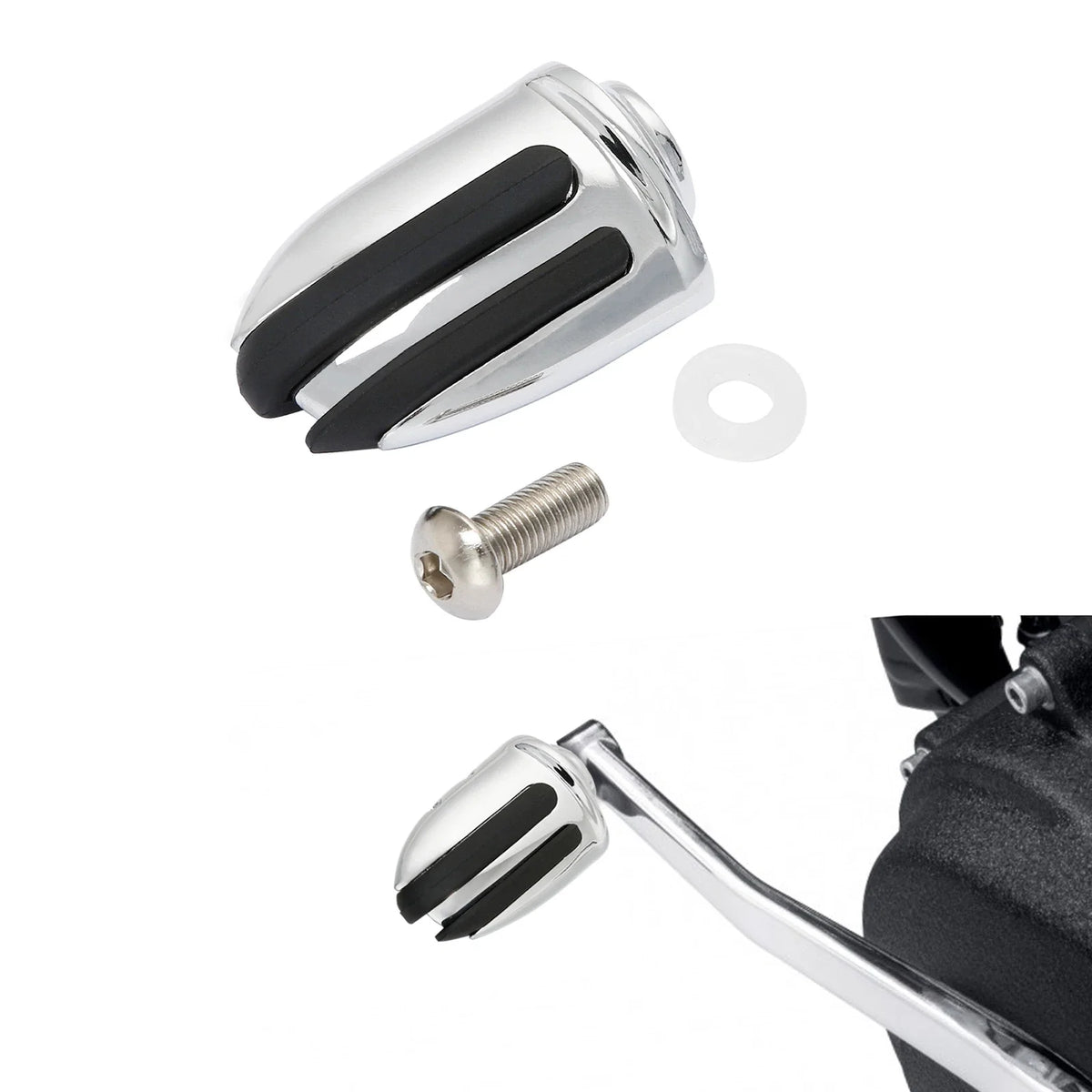 Aluminum Pilot Shifter Pegs for Harley Softail Dyna (1991–2006) Chrome