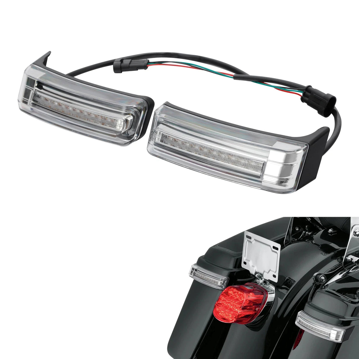 LED Run Brake Turn Light Saddlebags for Harley Electra Street Glide (2014–2023)