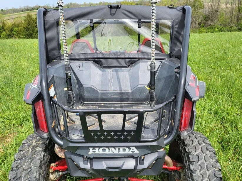 Black Soft Back Panel for Honda Talon 1000R 1000X UTV (No Zip Door Windows)