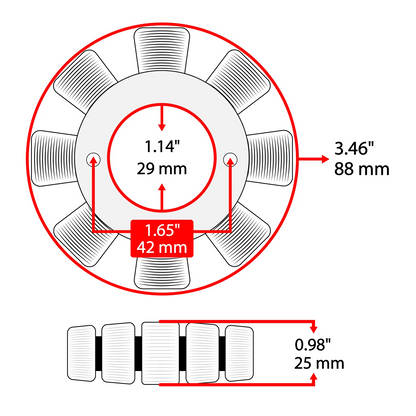 Stator Magneto 8 Coil 3 Wire w/ Pick Up for Kawasaki KLX140 (2008–2022) SC5578ST524DM