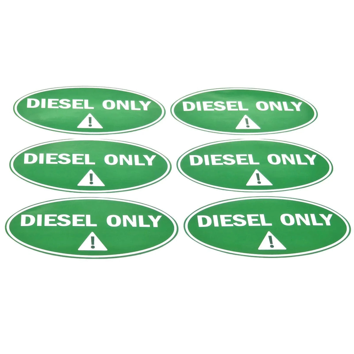 6Pcs Diesel Only Sticker for Universal Use