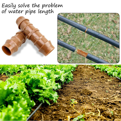 25pk Drip Irrigation Barbed Couplers for Garden Lawn (No Part Numbers)