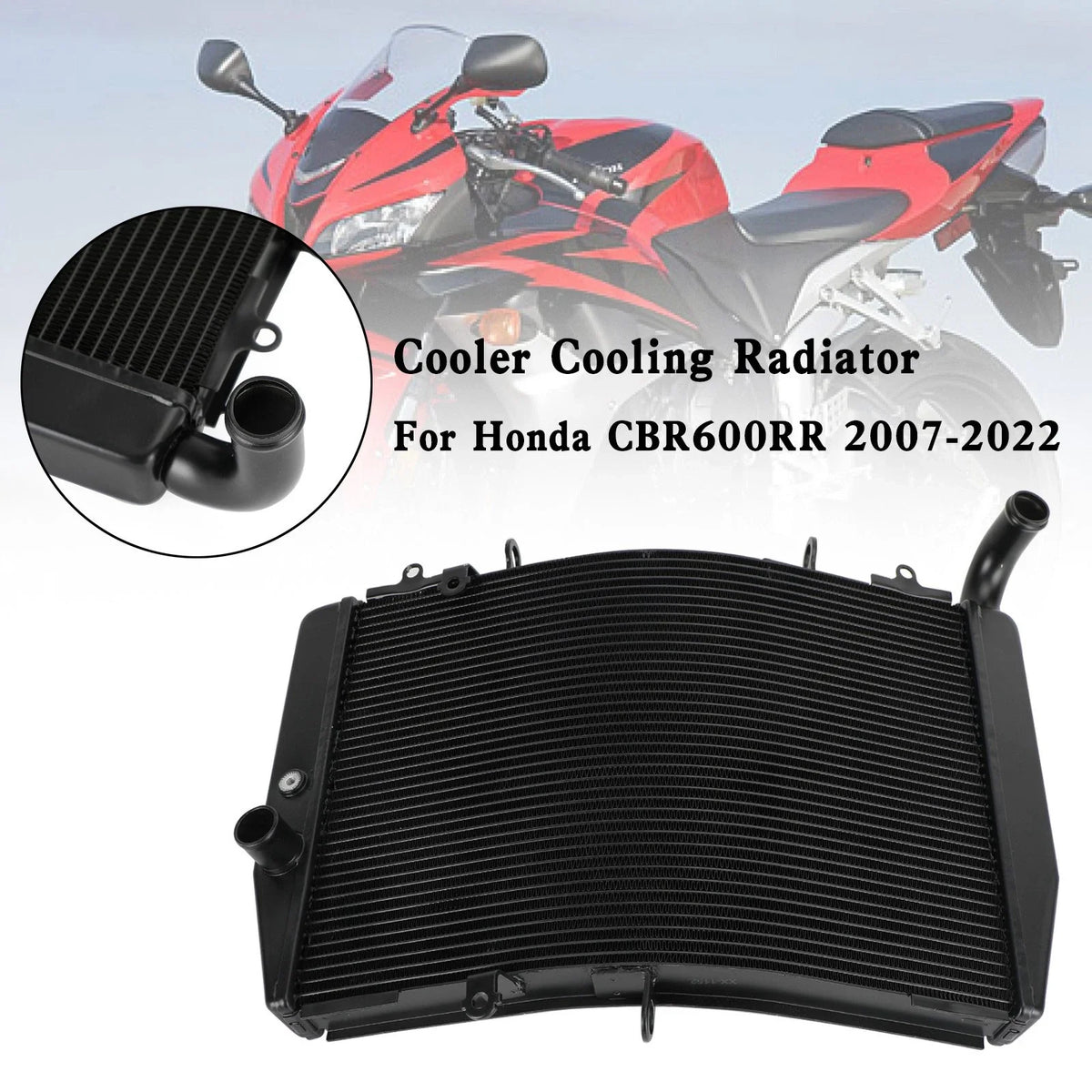 Aluminum Radiator for Honda CBR600RR (2007–2022)