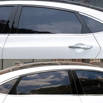 Set of 6 Glossy Black Pillar Post Trim for Hyundai Creta Ix25 (2020–2023)