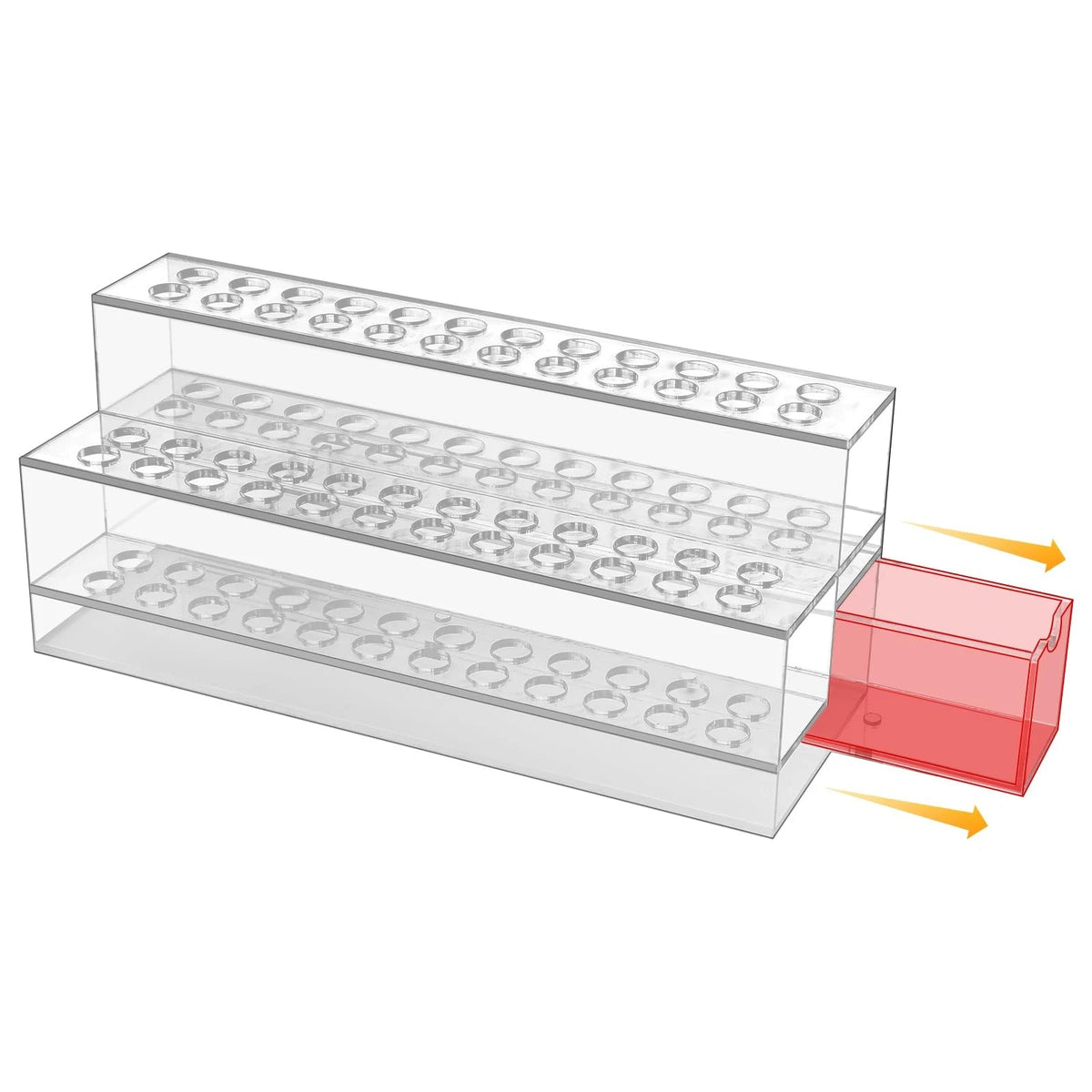 Acrylic Pen Display Holder for Universal Use (48 Hole Stand)