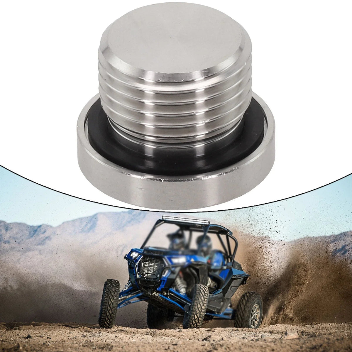 Stainless Steel Oil Drain Bolt and Washer for Polaris ATV/UTV